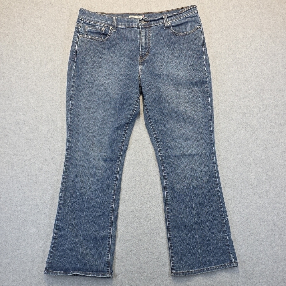 Levi’s 515 Bootcut Jeans Women’s Size 14 Short Blue Stretch Denim
